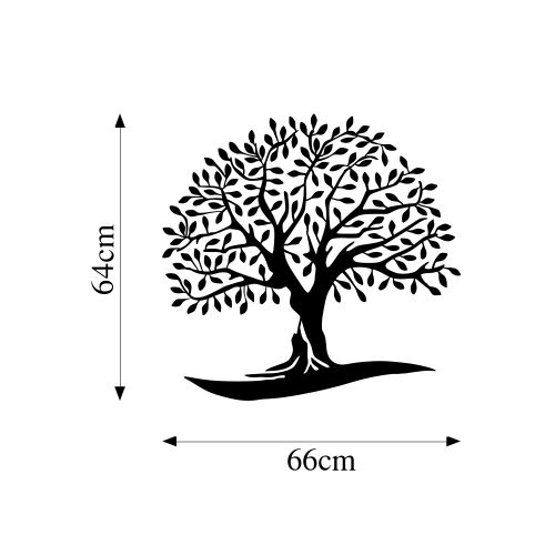 Wallity Metalna zidna dekoracija, Monumental Tree 21 slika 5