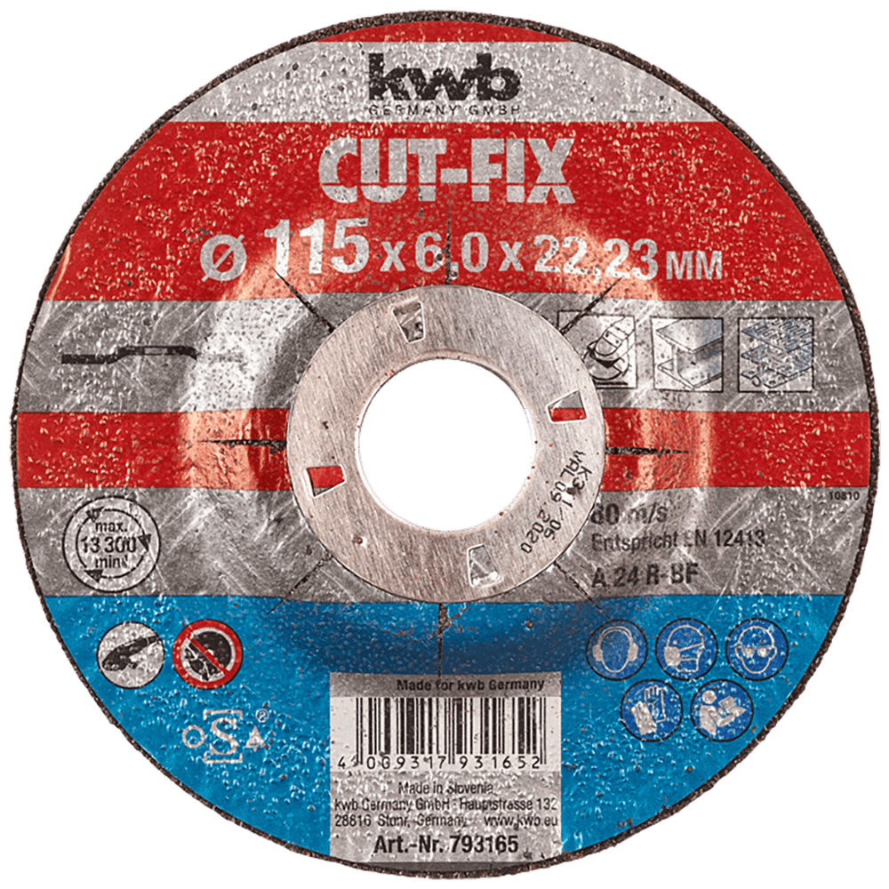 KWB brusna ploča za metal 115 x 6 mm slika 1