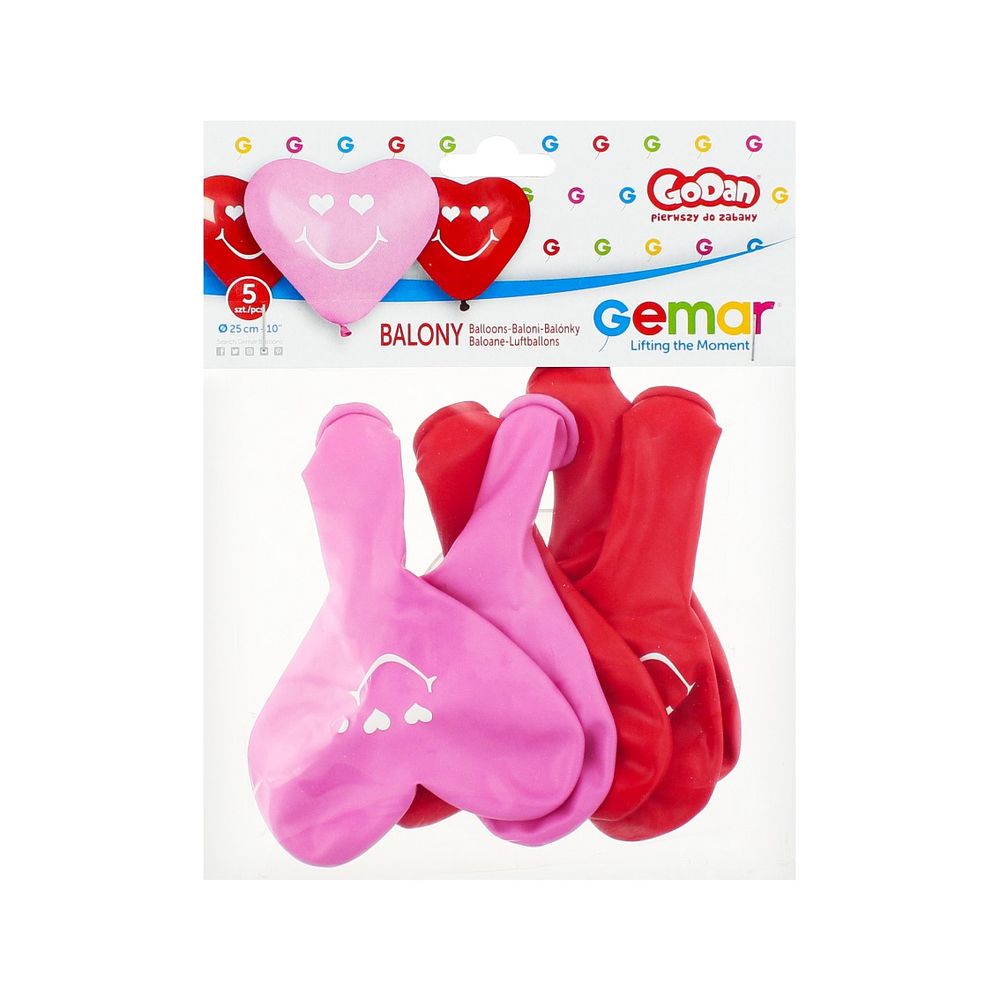 CRS-P194 Premium Balon Smiling 25 cm, 5 kom slika 2
