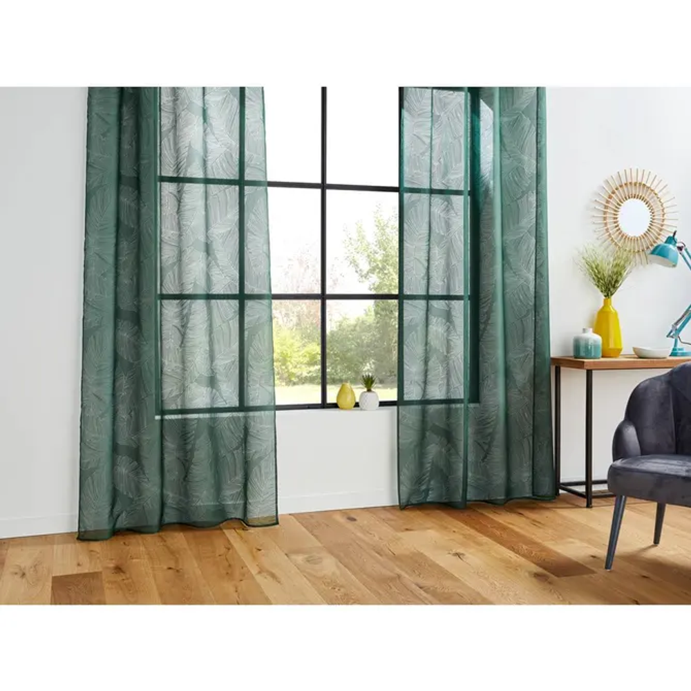 Atmosphera zavjesa leaf 140x240cm pes zelena slika 4