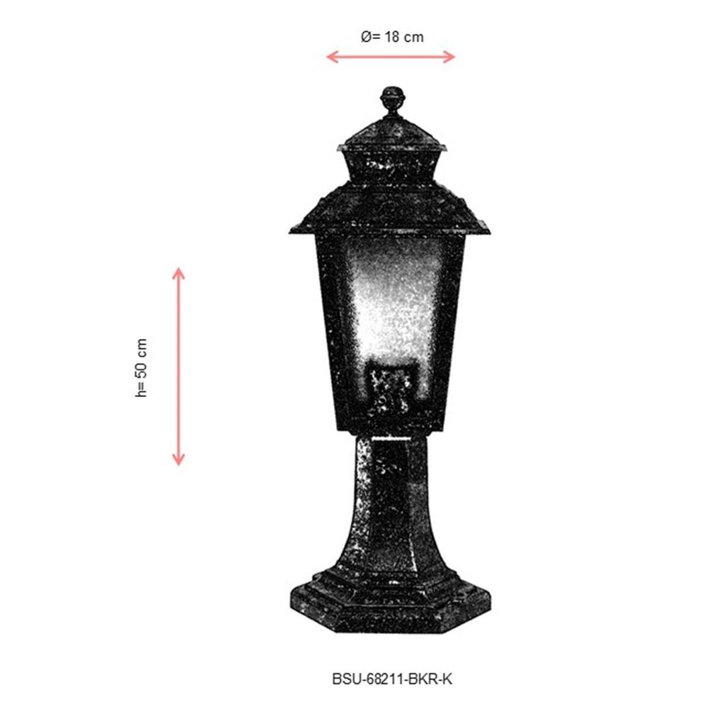 BSU-68211-BKR-K Smeđa Spoljašnja Zidna Lampa slika 3