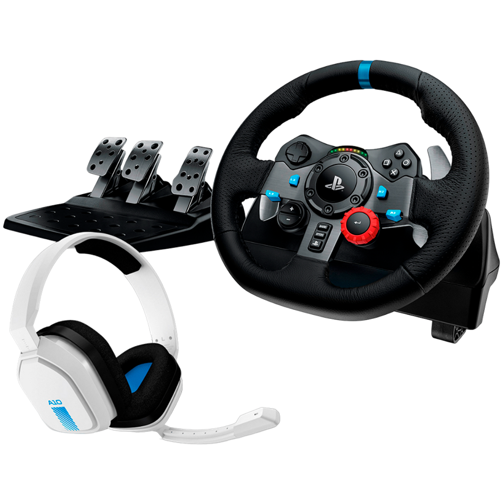 LOGITECH G29 Volan za Igru sa Pedalima za PlayStation5 i PlayStation4 - BIJELI - USB slika 1
