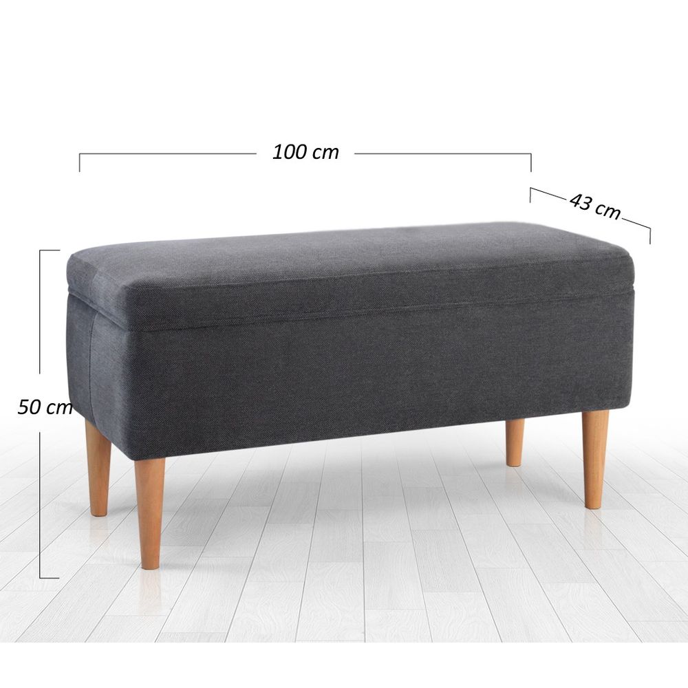 Glend - Sivi Pouf slika 7