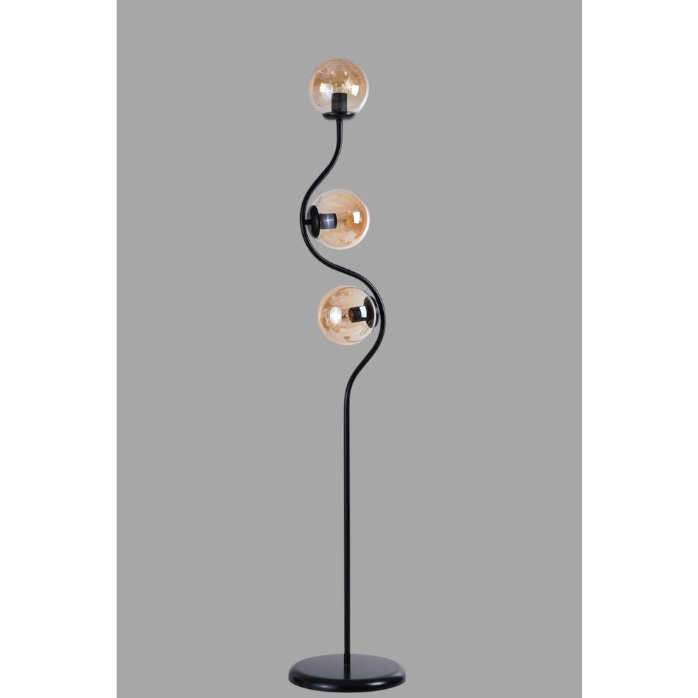 Opviq Podna lampa 029, med, crna slika 3