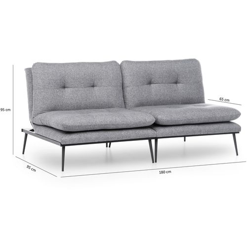 Atelier Del Sofa Martin Sofabed - Sivi GR110 Trosed na razvlaÄenje slika 10