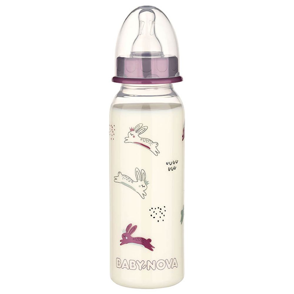 BABY NOVA Flašica za bebu 0m+ 240ml, Ljubičasta slika 1