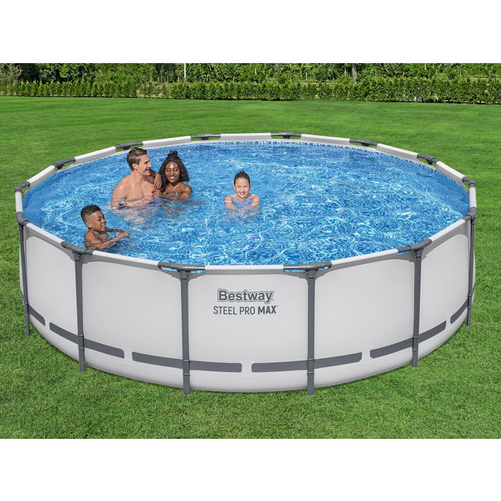 Bestway Frame Pool 427x107cm 10in1 Pumpa Ljestve Navlaka 56950 slika 2
