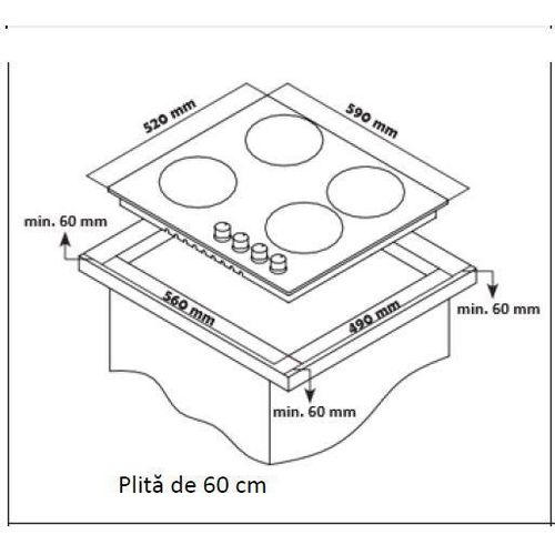 Heinner Ugradbena Plinska Ploča HBH-S584WI-GBK slika 3