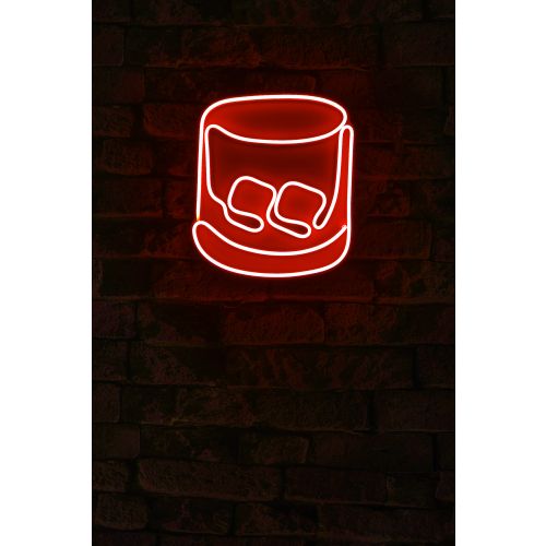 Wallity Ukrasna plastična LED rasvjeta, Whiskey Old Fashioned - Red slika 2