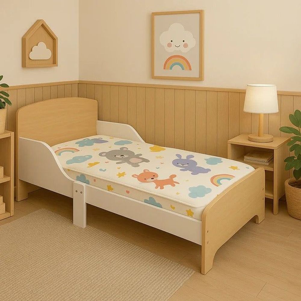 Kinder Home Drveni dječiji krevet 140x70cm slika 10