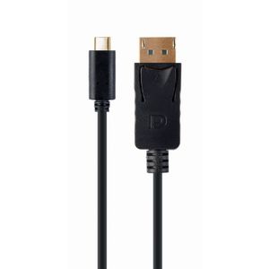Gembird A-CM-DPM-01 USB-C to DisplayPort-male adapter, 4K 60 Hz, 2 m, black