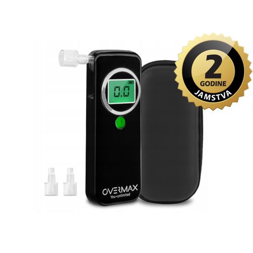 Overmax alkotester - detektor alkohola u dahu, LCD zaslon, 0-1.5 promila AD02 slika 1