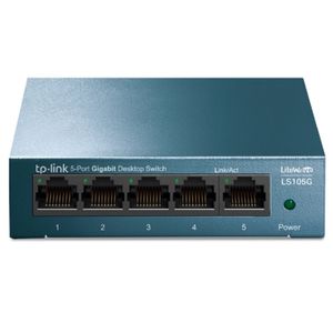 TP-LINK switch LS105G LiteWave Gigabit 5xRJ-45/10/100/1000Mbps/metalno kućište