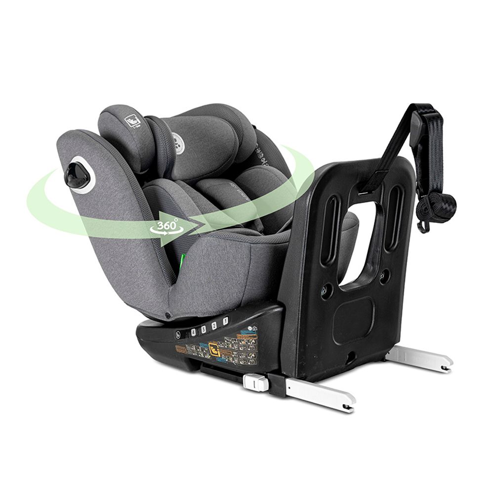 Lorelli Rotirajuća autosjedalica Auriga i-Size 40-150cm Isofix sa Anti Rebound štitnikom, Green slika 6