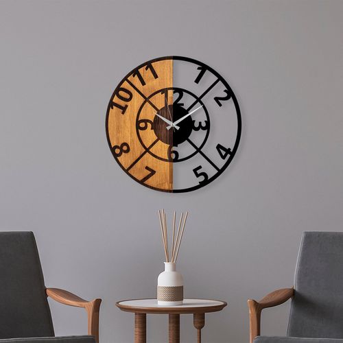 Wallity Ukrasni drveni zidni sat, Wooden Clock - 57 slika 2