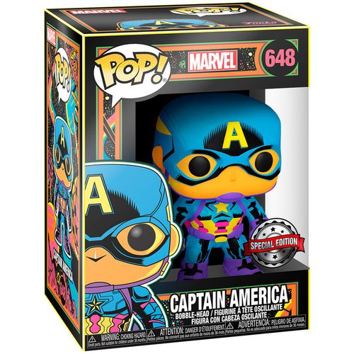 POP figure Marvel Black Light Captain America slika 2