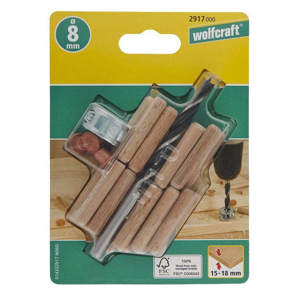 Wolfcraft Set Za Tiplanje 8 mm / 28 dijelni - 2917000 slika 4