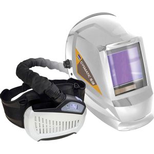 GYS 5/13 AIR TRUE COLOR XXL 047846 zaštitna kaciga za zavarivače s respiratornim sustavom ventilatora bijela EN 166, EN 175, EN 379, EN 12941