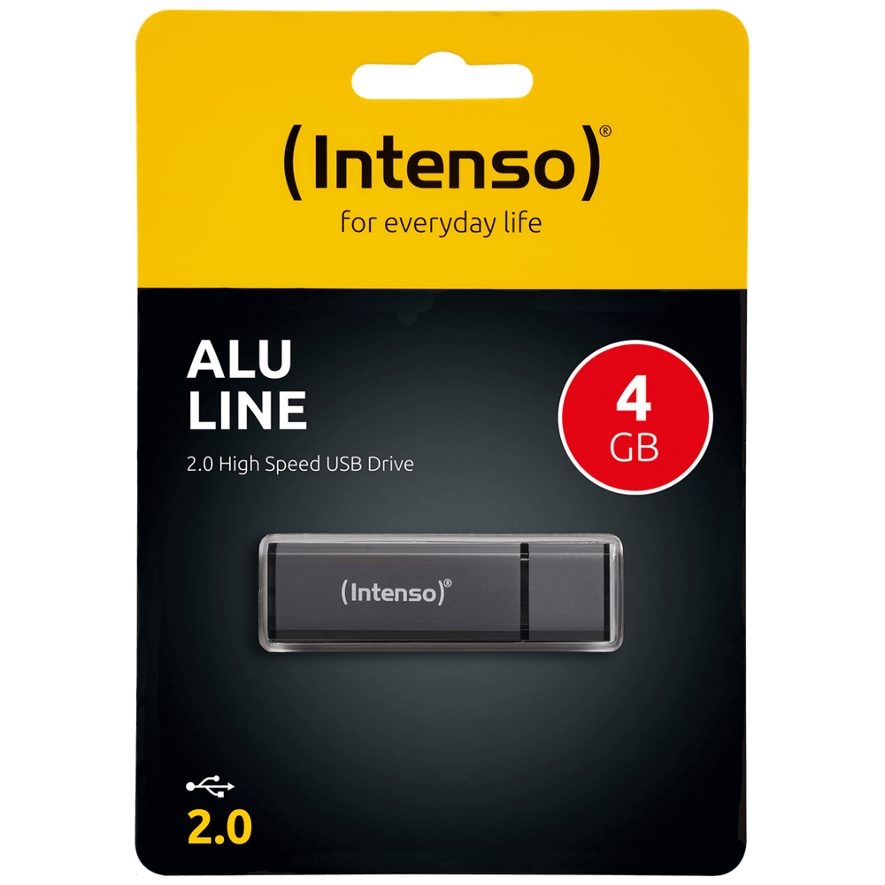 (Intenso) USB Flash drive 4GB Hi-Speed USB 2.0, ALU Line - USB2.0-4GB/Alu-a slika 1