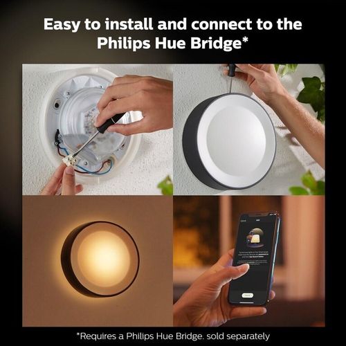 Philips HUE daylo hue waca wall lantern black 1x15w slika 3