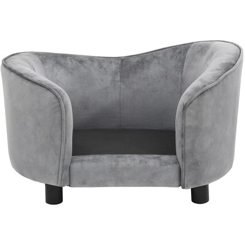 Sofa za pse siva 69 x 49 x 40 cm plišana slika 49