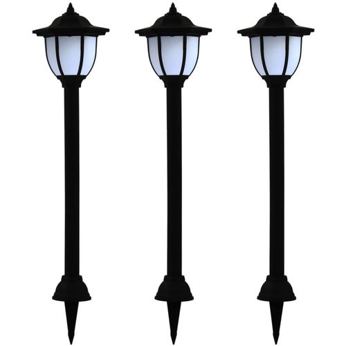 Vrtne solarne svjetiljke 3 kom LED crne slika 13