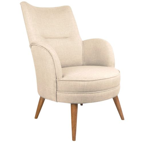 Victoria - Cream Cream Wing Chair slika 1