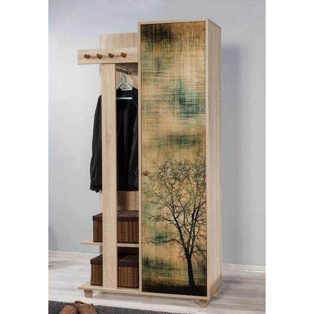 Hall Stand Garmanto 90 - Sonoma Oak slika 1