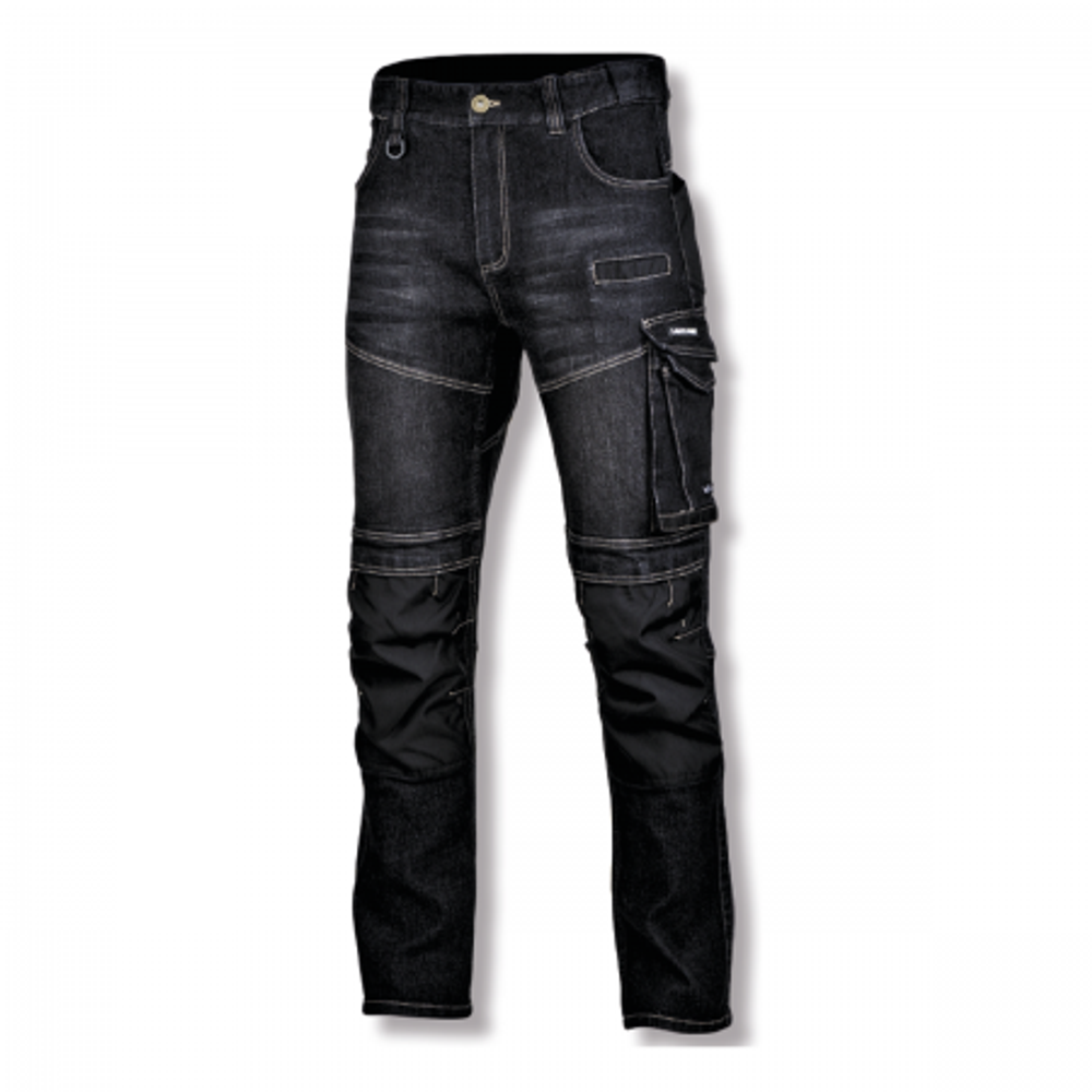 RADNE HLAČE SLIM FIT CRNE BOJE 2XL  L4051705 slika 1