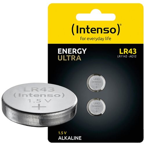 (Intenso) Baterija alkalna LR43/2, 1,5 V dugmasta, blister 2 kom - LR43/2 slika 2