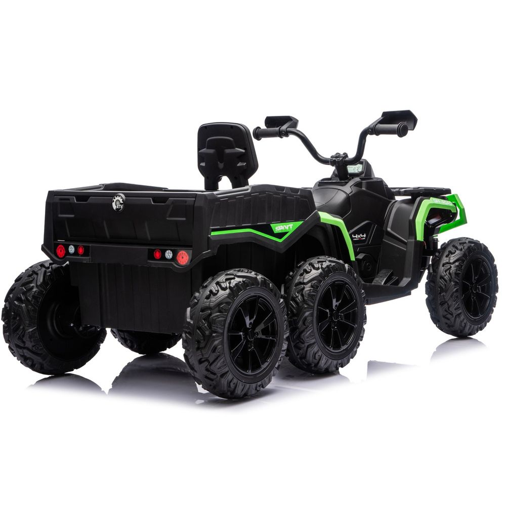 Baterijski Quad ATV 6 kotača s prikolicom JC606 24V 4x4 zeleni slika 4