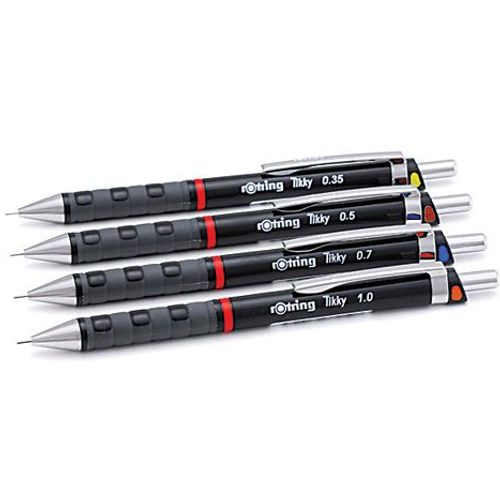 Olovka tehnička Rotring Tikky RD 0.35 mm, crna slika 2