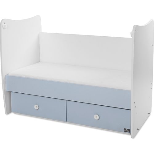LORELLI MATRIX Modularni krevetić 4in1 s Mehanizmom Ljuljanja White/Baby Blue 120x60 cm slika 5