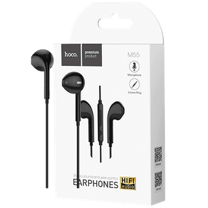 hoco. Slušalice sa mikrofonom, 3.5 mm, dužina kabela 1.2 met, crna - M55 Memory sound Black