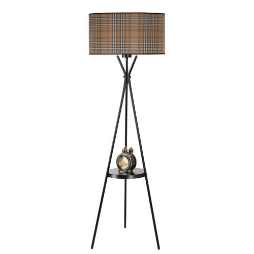 Multicolor Floor Lamp sa crnim postoljem i cilindričnim abažurom slika 3