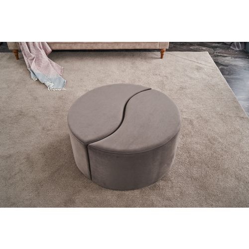 Atelier Del Sofa Tabure, Mink, Alis Puf - Mink slika 2