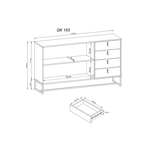 Komoda DARK DK153 slika 2
