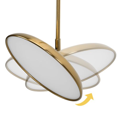 Lampa wisząca LED APP1281-CP Gold slika 9