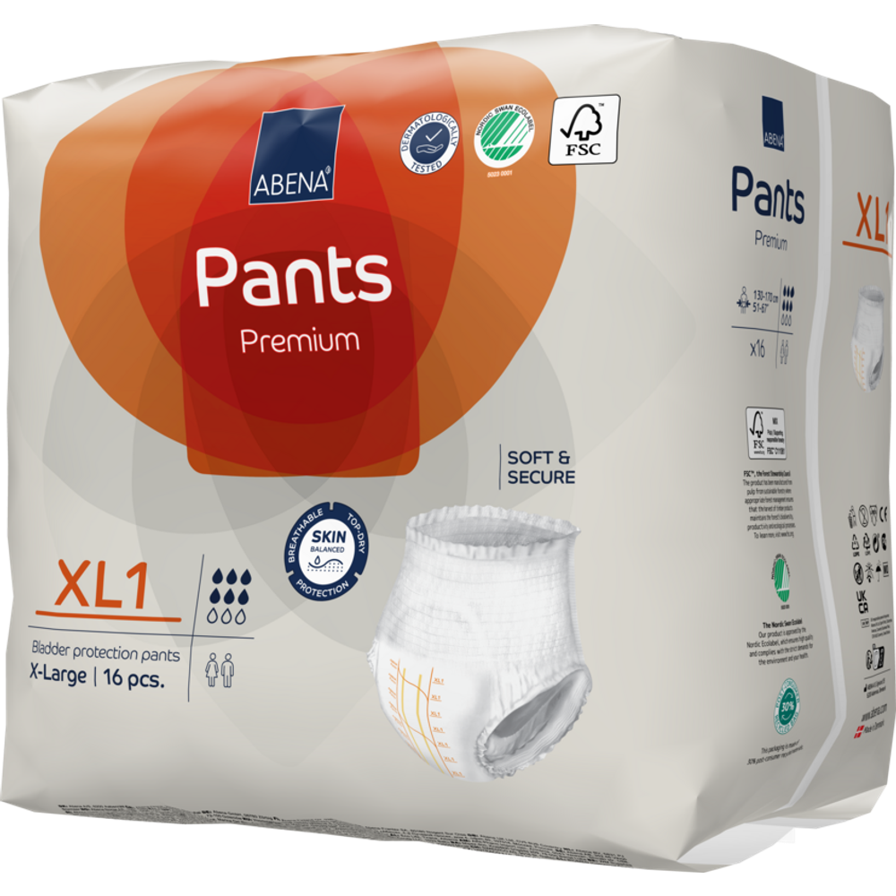 Abena Pants Premium pelene-gaćice za inkontinenciju XL1  16kom  130-170 cm slika 4