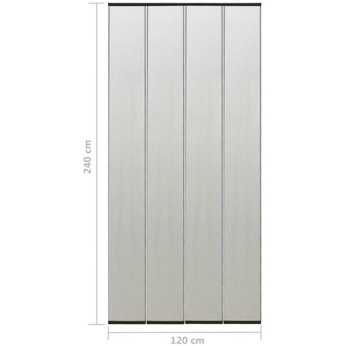 Zastor protiv insekata s 5-dijelnom mrežom crni 120 x 240 cm slika 14