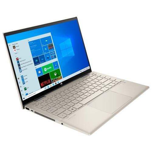 HP consumer 725T1EA HP Pavilion x360 Convertible 14-dy1110nm, Intel Core i7-1195G7, 16GB DDR4-3200 RAM, 1TB PCIe NVMe M.2 SSD, 14" IPS FHD 1920x1080 multitouch, Intel Iris X Graphics, 1 USB-C 3.2, 2 USB 3.1, 1 HDMI 2.0, BT 5.2, FP, Windows11Home, YU, Warm gold slika 4