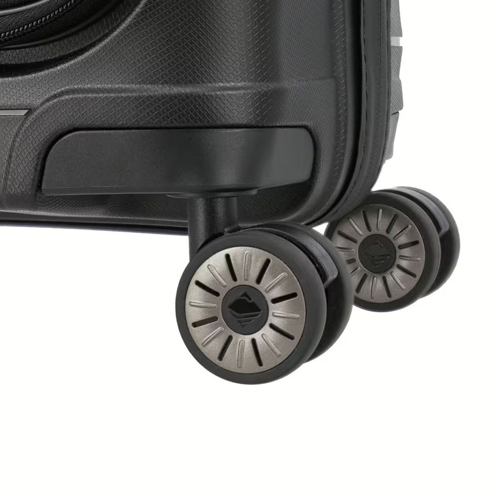 Travelite kofer 55 cm ABS Mooby sa prednjim džepom, 076846-01, crni slika 8