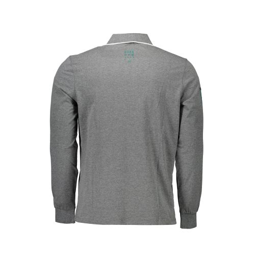 US POLO SHIRT LONG SLEEVE MEN'S GRAY slika 2