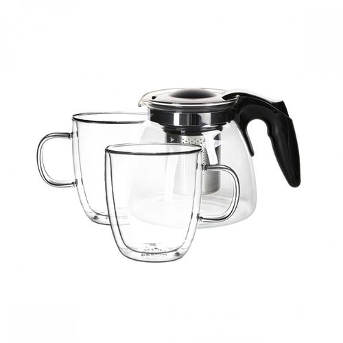 Altom Design termo staklene šalice za kavu i čaj Andrea 350 ml (set od 2 čaše) + vrč 900 ml - 020302364 slika 1