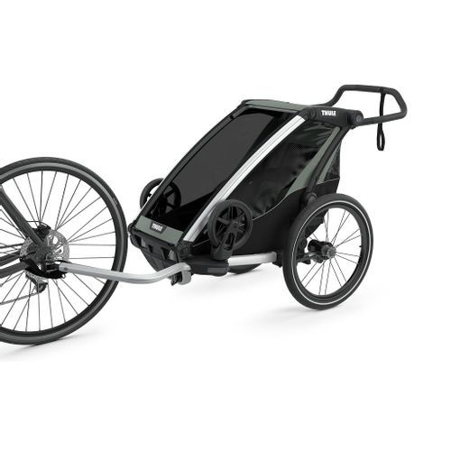 Thule Chariot Lite zeleno (agava)/crna sportska dječja kolica i prikolica za bicikl za jedno dijete (4u1) slika 2