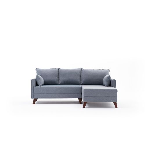 Atelier Del Sofa Bella Soft Mini Köşe Right - Plavi kutni kauč na razvlačenje slika 6