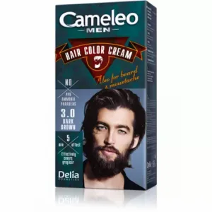 Krema za bojenje kose, brade i brkova CAMELEO MEN tamno smeđa 3.0 - DELIA
