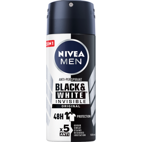 NIVEA Men Black & White Invisible dezodorans u spreju 100ml slika 1