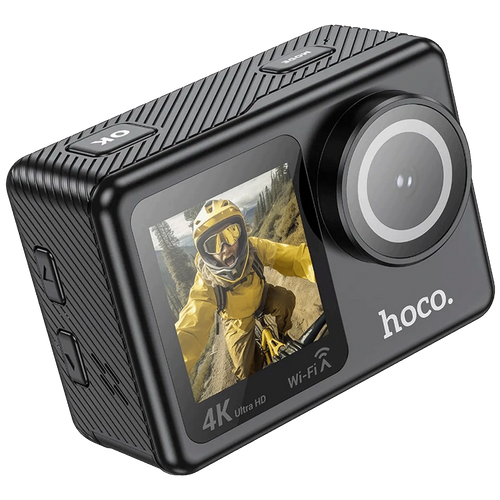 hoco. Sportska kamera, 1.3"/ 2" IPS LCD, 4K UHD, WiFi, microSD - DV101 slika 1