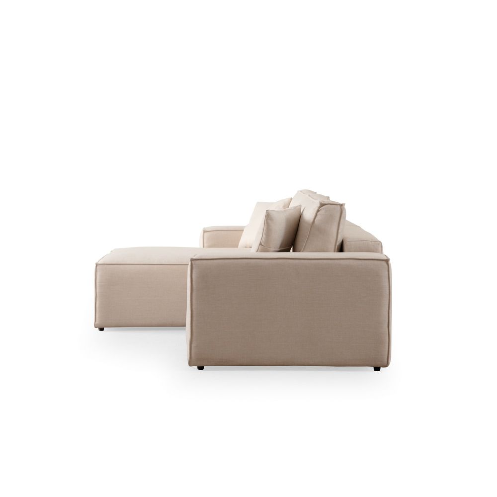 Pırlo Corner Left - Ecru Ugao Sofa na Razvlačenje slika 7